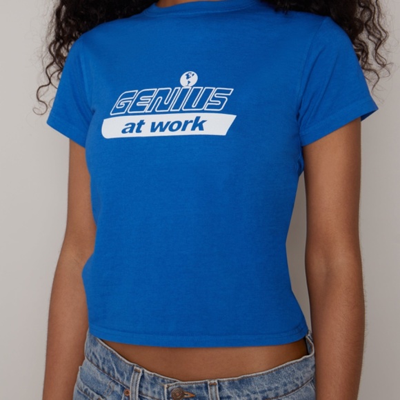 Guizio “Genius At Work” Tee – Blue XS - Picture 3 of 7